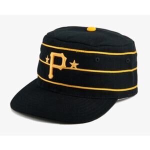 American Needle Pittsburgh Pirates Vintage Baker Cooperstown Fitted Cap 6 7/8